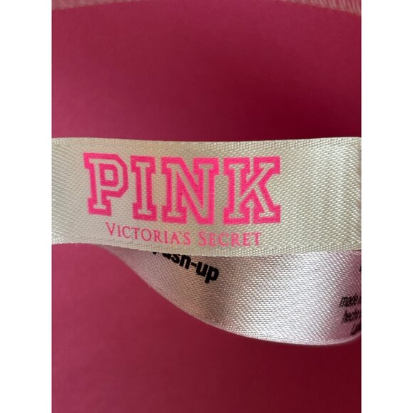 Victorias Secret Pink Lace Push-Up Halter Bralette In Light Pink Size L - Picture 4 of 14